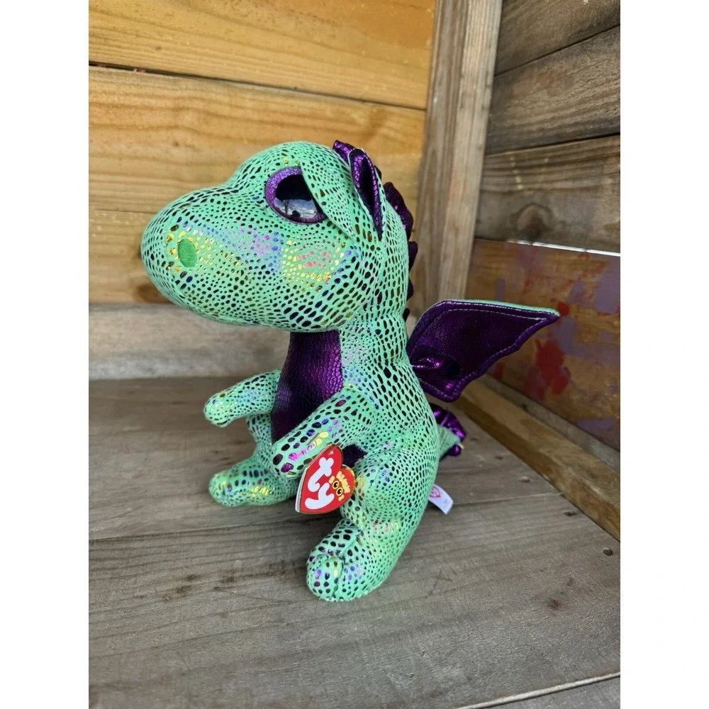 Ty Beanie Boos Cinder The Green Dragon‎ Plush Toy 9